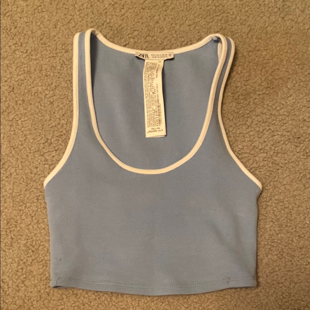 Zara baby blue tank. Size S.
